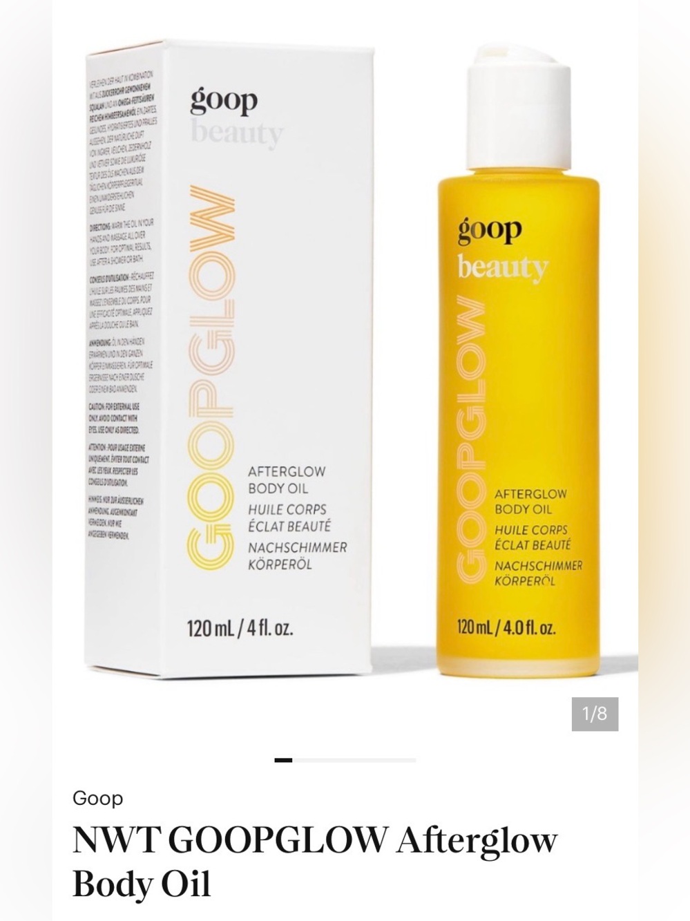 Goop Beauty GOOPGLOW Afterglow Body Oil - Yellow